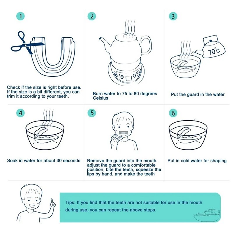 Placa Bucal de Protección Dental — Boxeo y Deportes de Contacto con Estuche