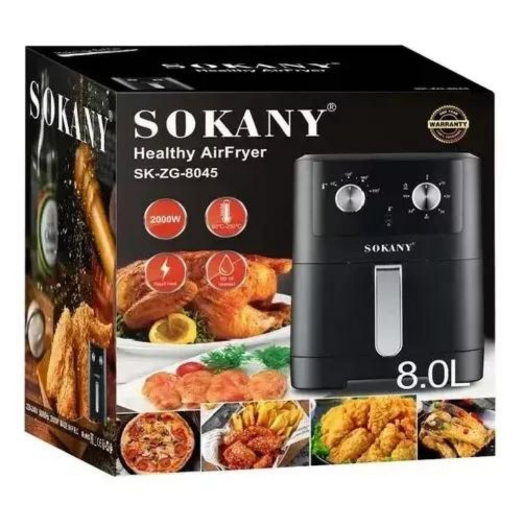 Freidora de Aire Sokany 8 Litros 2400W | Sin Aceite