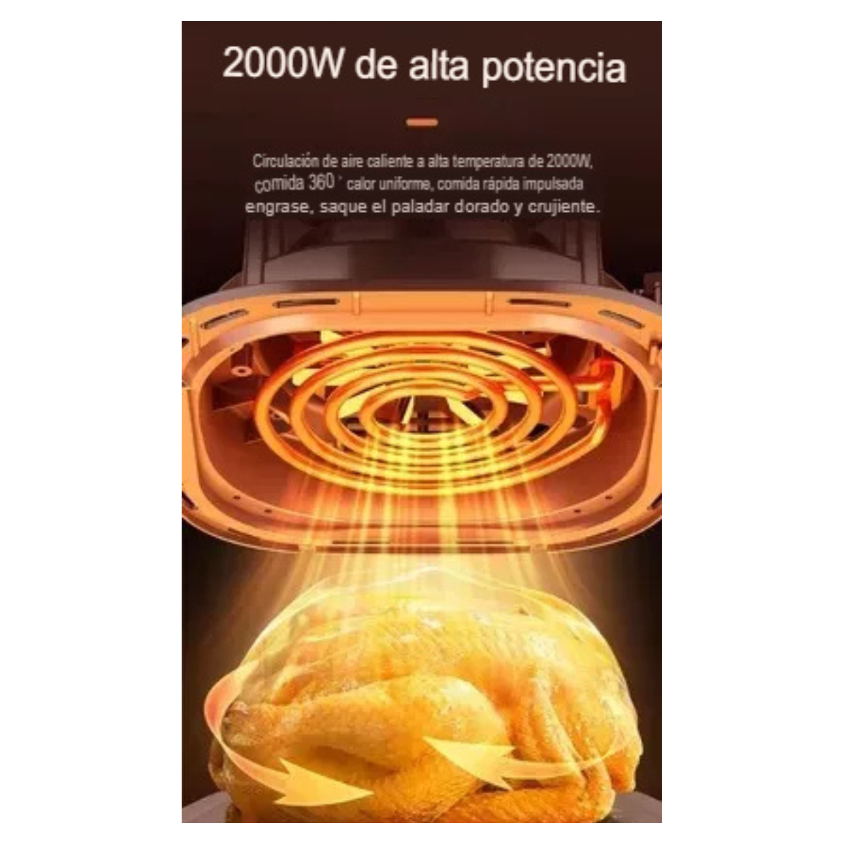 Freidora de Aire Sokany 8 Litros 2400W | Sin Aceite