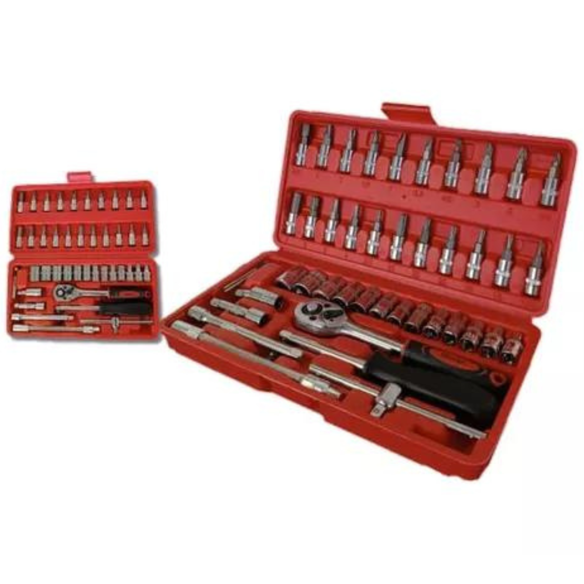 Juego de Herramientas de 46 Piezas – Kit Completo para el Hogar y Vehículo