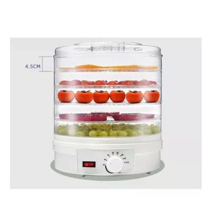 Deshidratador Eléctrico de Alimentos y Frutas — 5 Bandejas