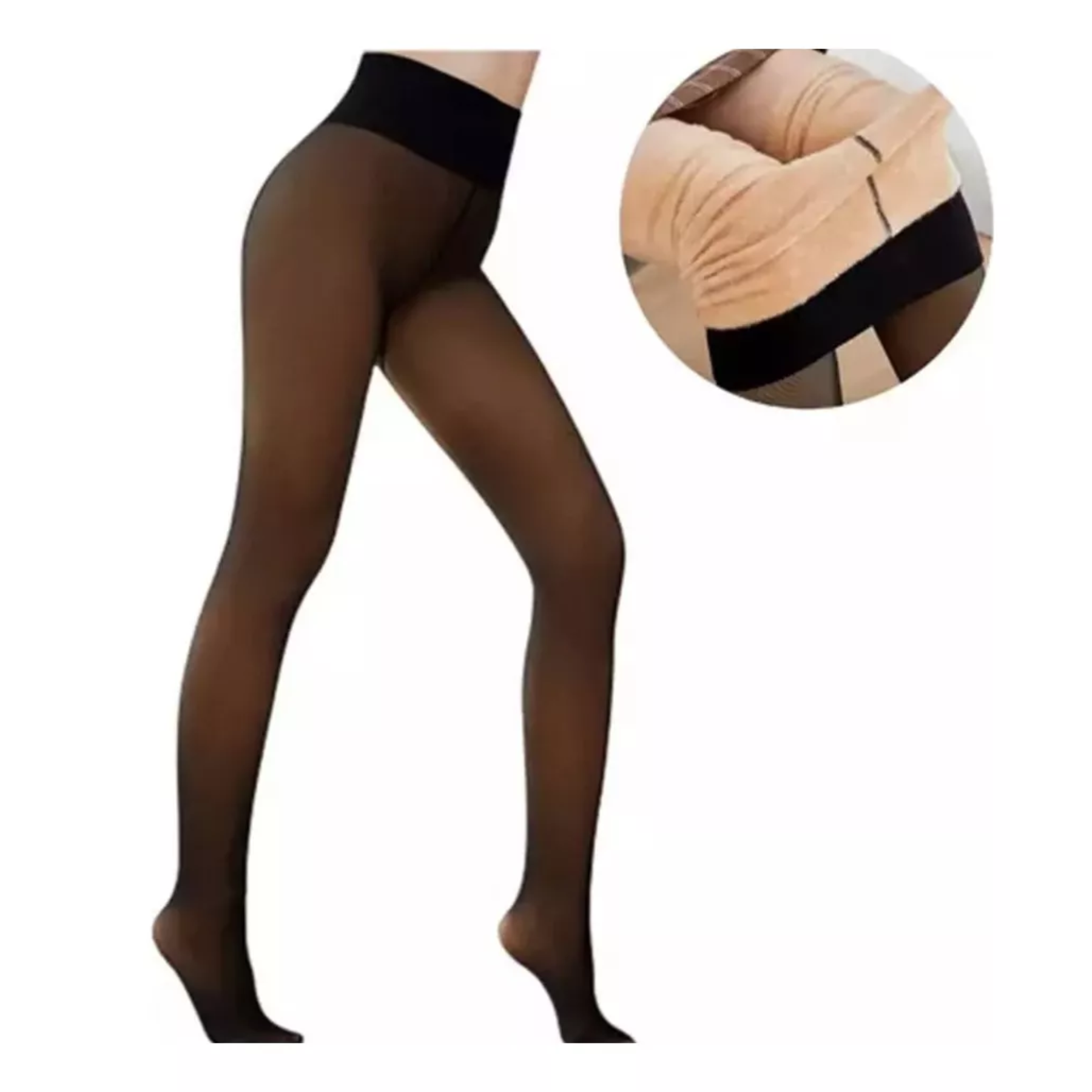 Panty Calza Efecto Piel Para Invierno con Chiporro