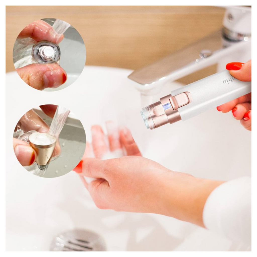 Depiladora Facial Pro 2 en 1 — Cejas y Rostro con Cabezal Dorado