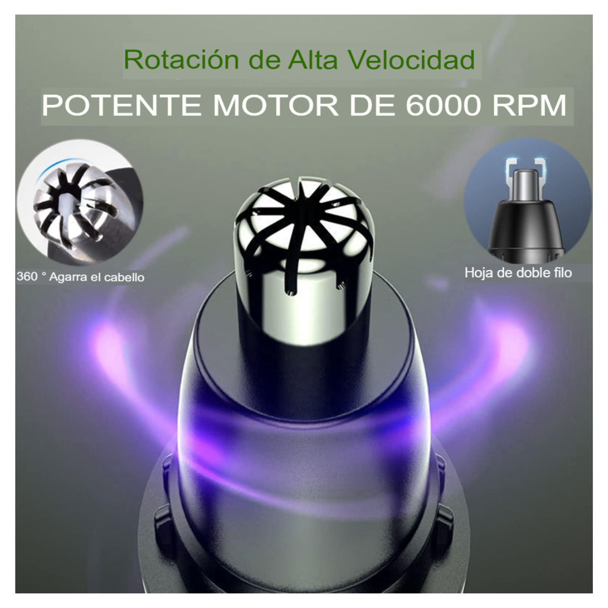 Depiladora Nasal Pro — Recorte Preciso, Silencioso y Sin Dolor