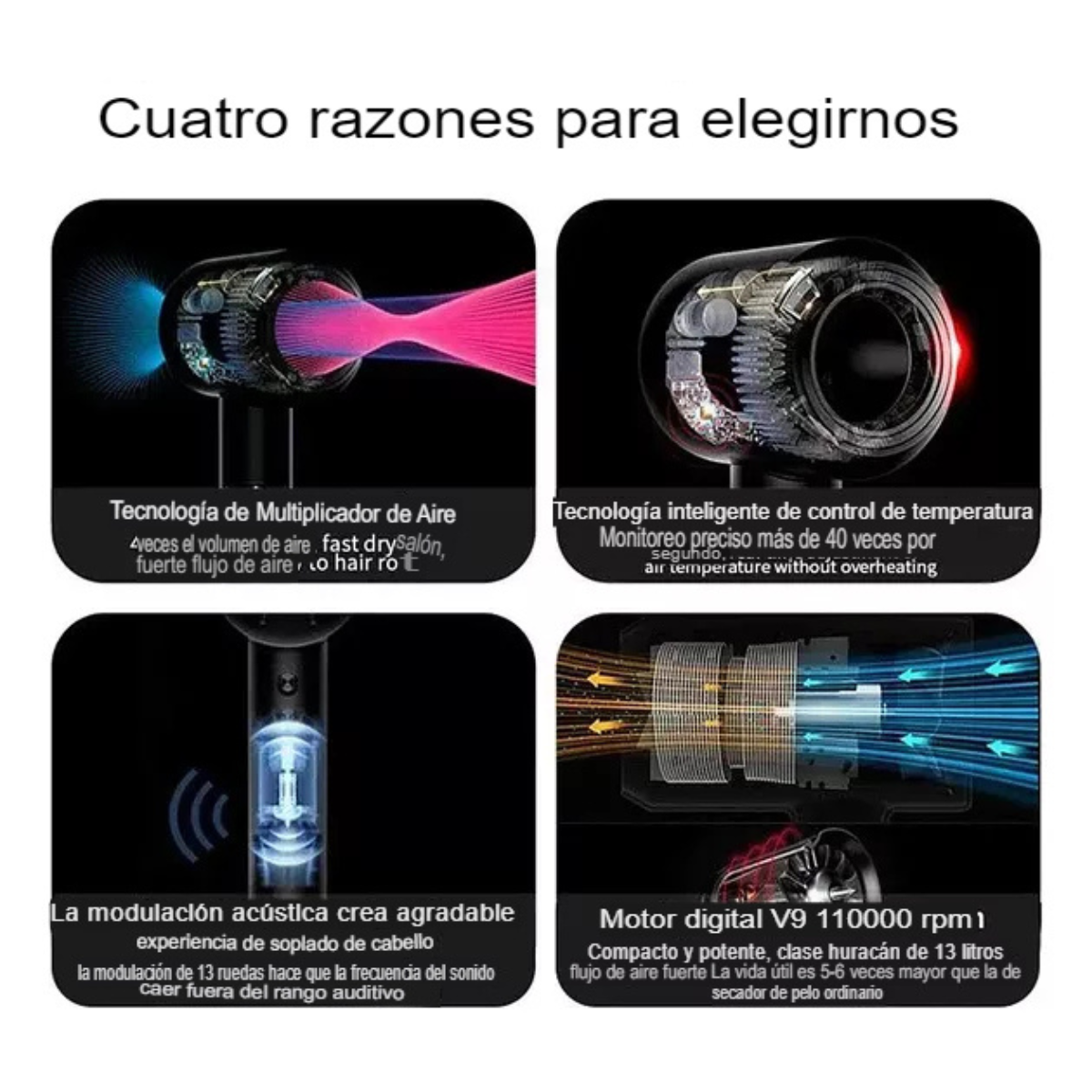 Cepillo Secador 5 en 1 con Tecnología Iónica — Peina, Alisa y Riza en Minutos