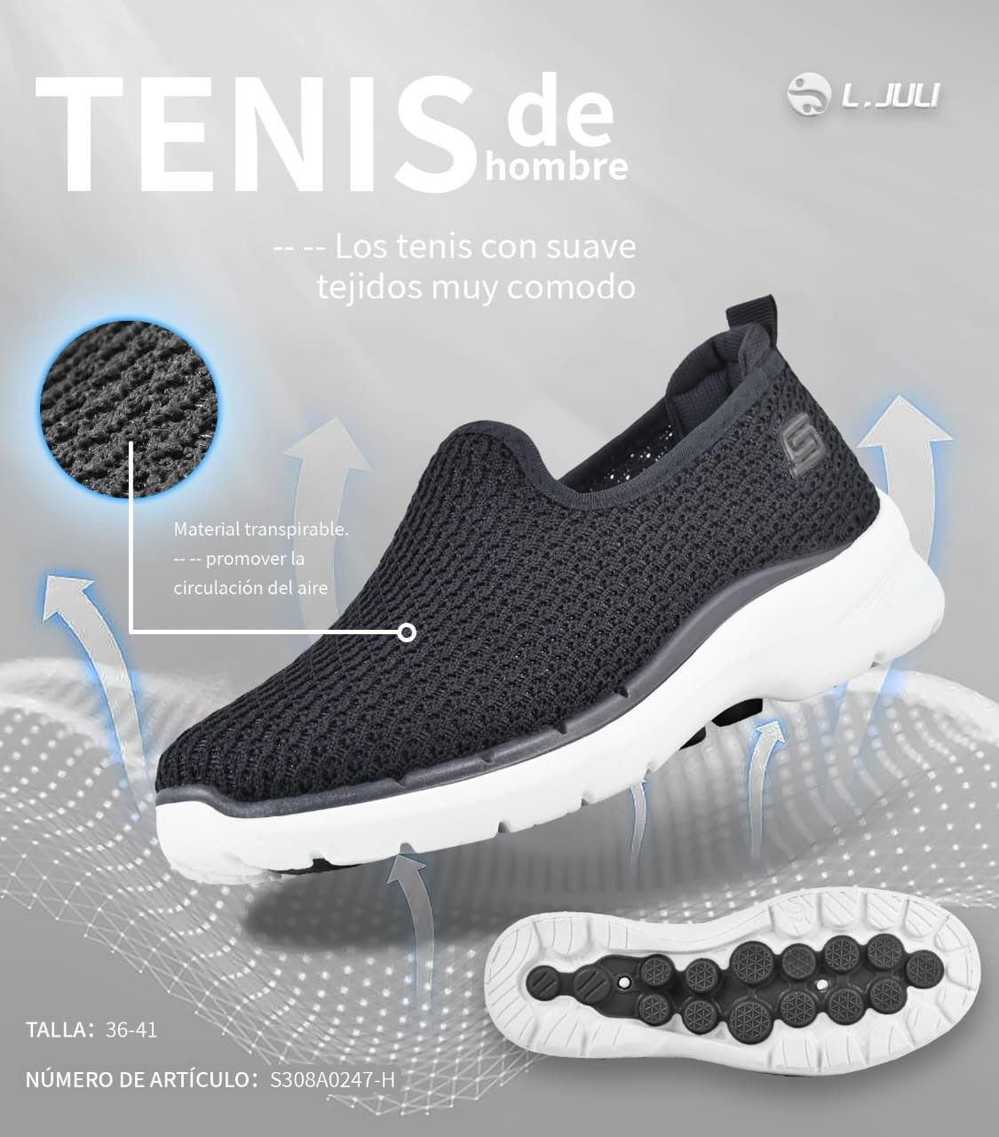 Seniorstep – Zapatillas Ortopédicas para Adulto Mayor con Suela Antideslizante