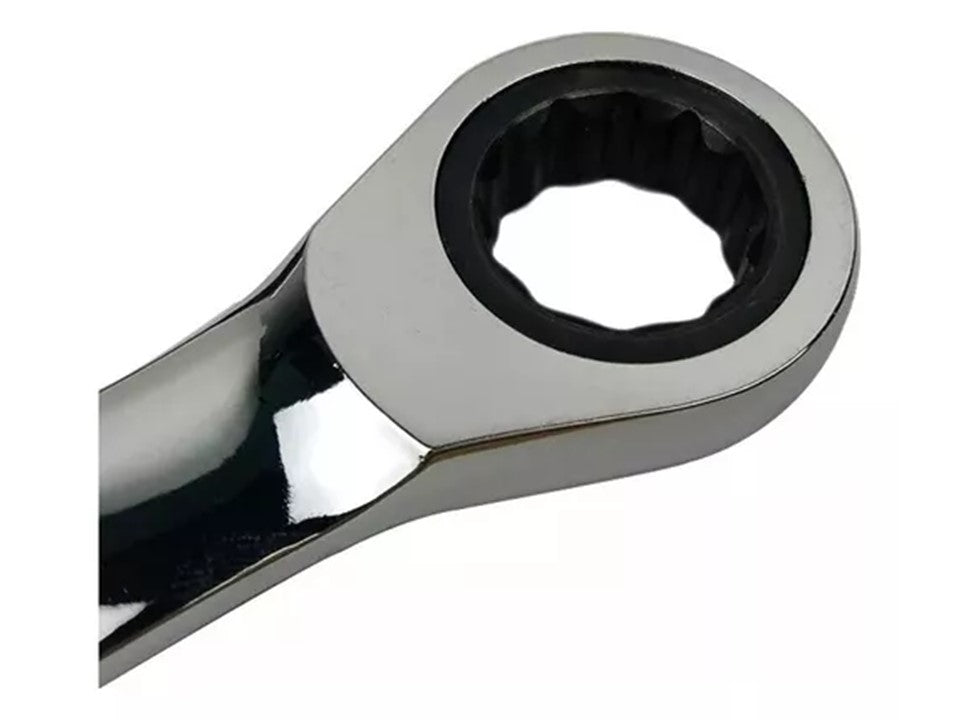 Juego de Llaves Punta Corona 7 Pcs con Chicharra Ratchet – Acero Cromado