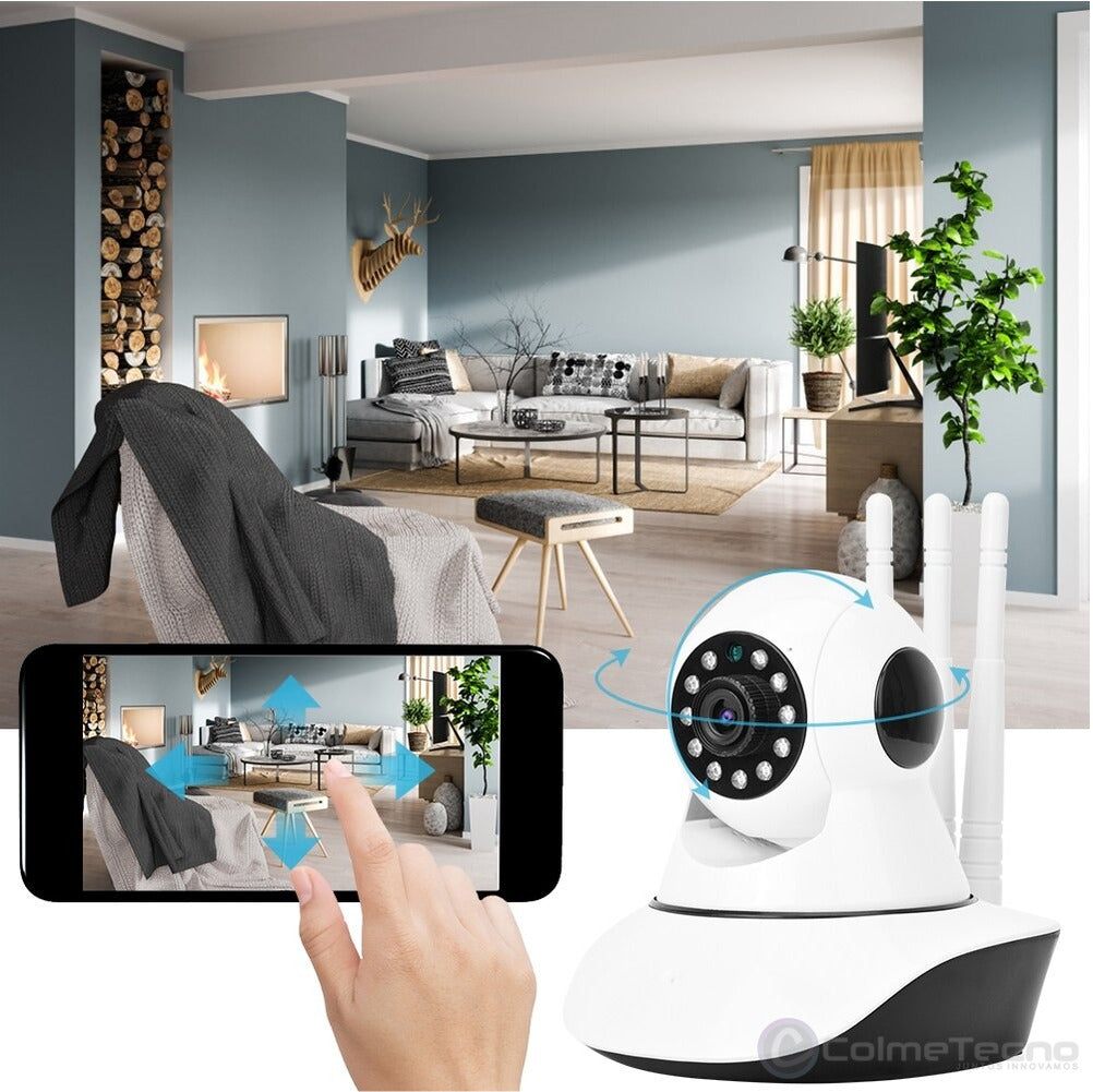 W - Cámara De Seguridad IP Wifi 360°