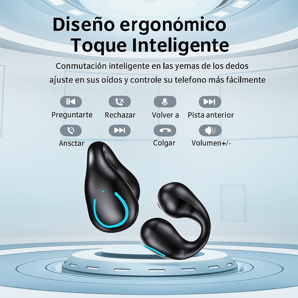 Auriculares Bluetooth Conducción Ósea — Escucha Sin Tapar Tus Oídos