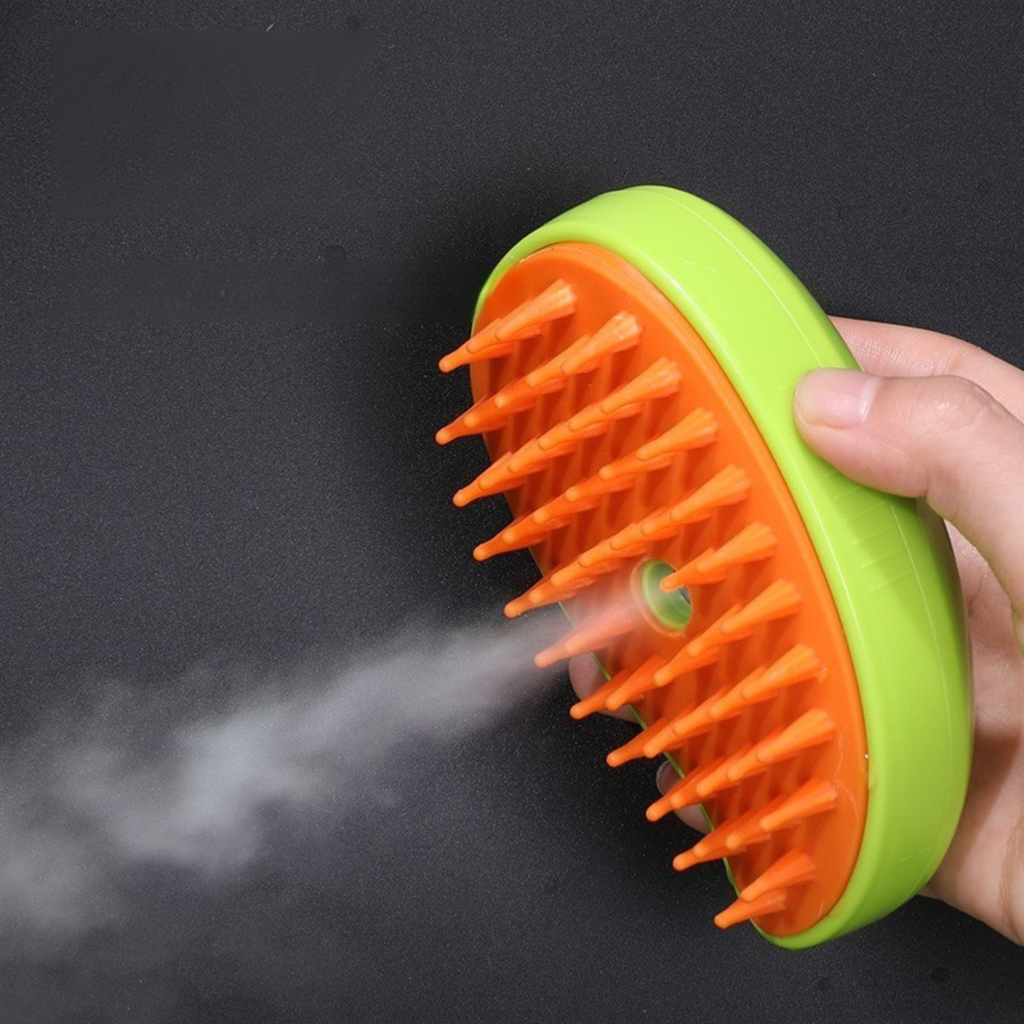 Cepillo a Vapor para Mascotas — Sin Pelo Suelto, Sin Dañar la Piel