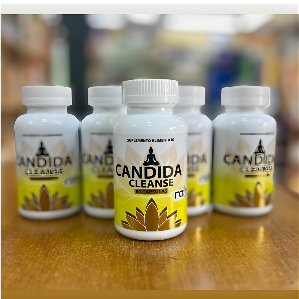 Candida Cleanse 60 Cápsulas — Suplemento Natural Antifúngico Detox Intestinal