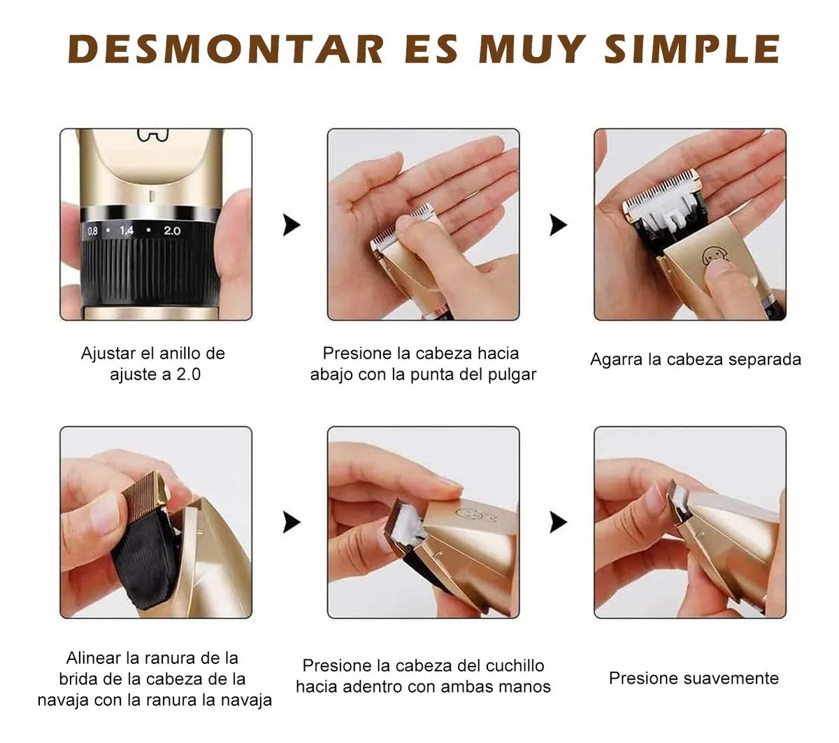 Kit Cortapelos Profesional para Mascotas — Set de Aseo Completo