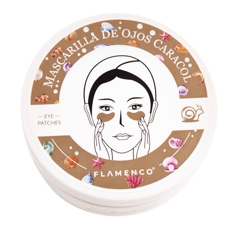 60 Parches Hidrogel Ojeras con Extracto de Caracol | Flamenco