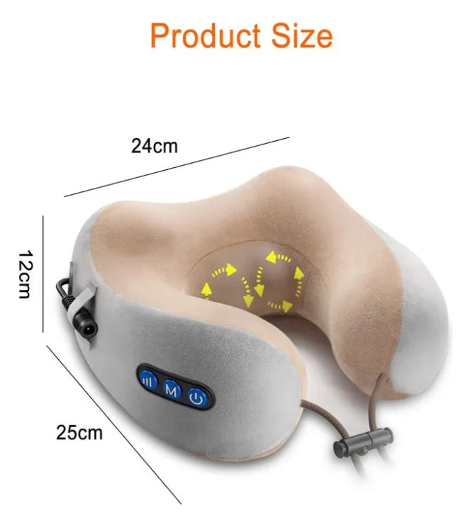 Masajeador Cervical con Calor Infrarrojo y Vibración — Relaja el Cuello Donde Quieras