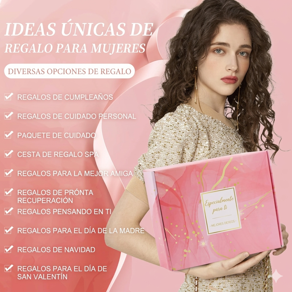 Kit Spa Regalo Mujer de Lujo – Set 11 Piezas Cuidado Personal