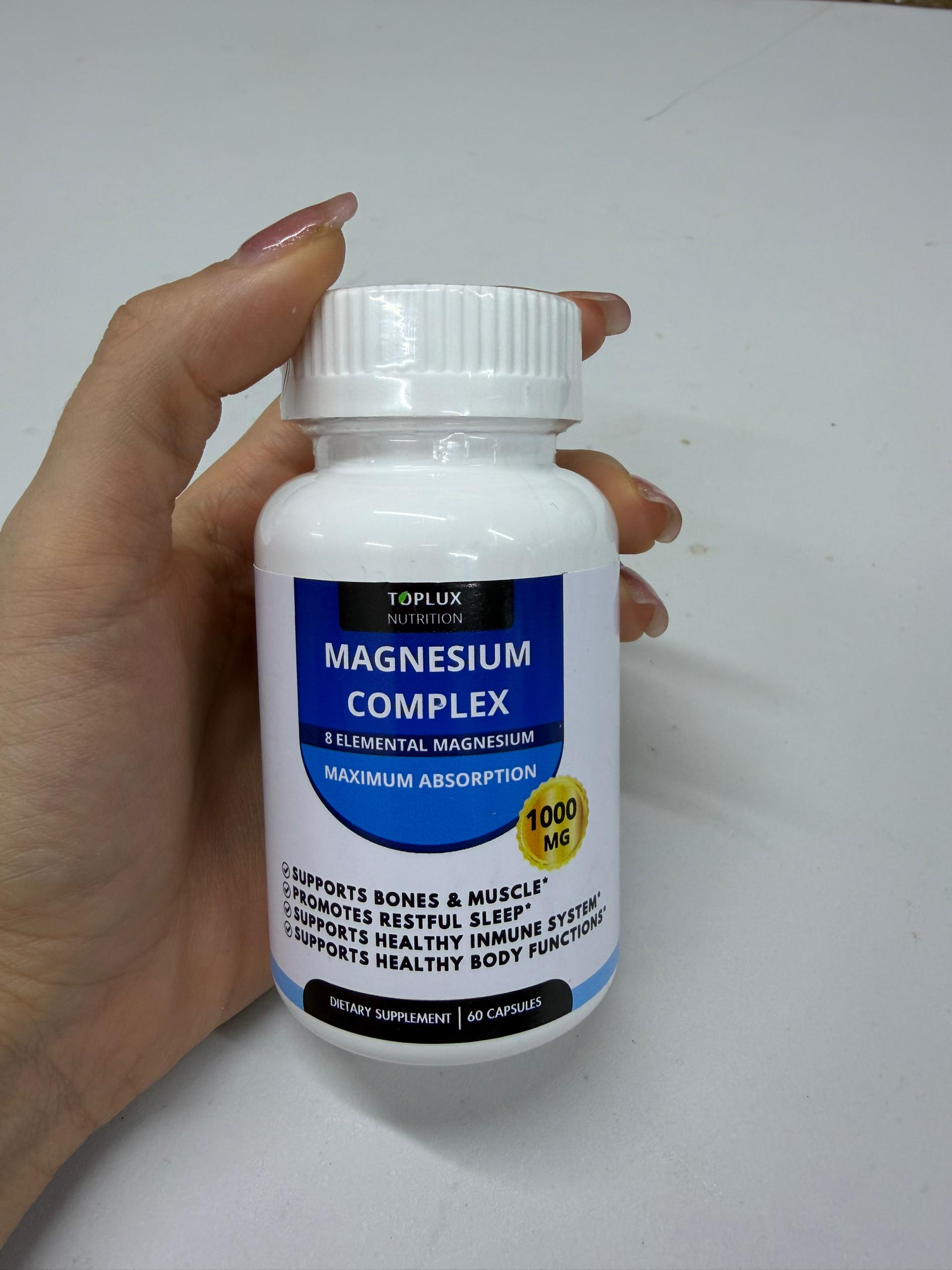 Magnesium Complex 8 en 1 — 1000mg Máxima Absorción para Sueño, Músculos e Inmunidad