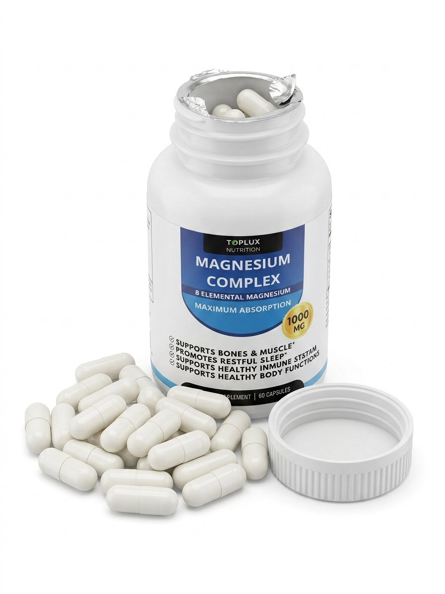Magnesium Complex 8 en 1 — 1000mg Máxima Absorción para Sueño, Músculos e Inmunidad