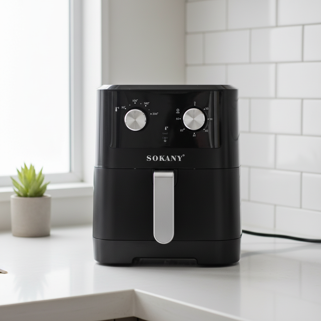 Freidora Sokany 8L en cocina