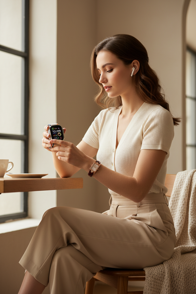 Kit mujer reloj analógico smartwatch lifestyle