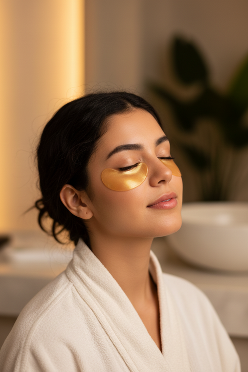 Mujer con parches Flamenco caracol