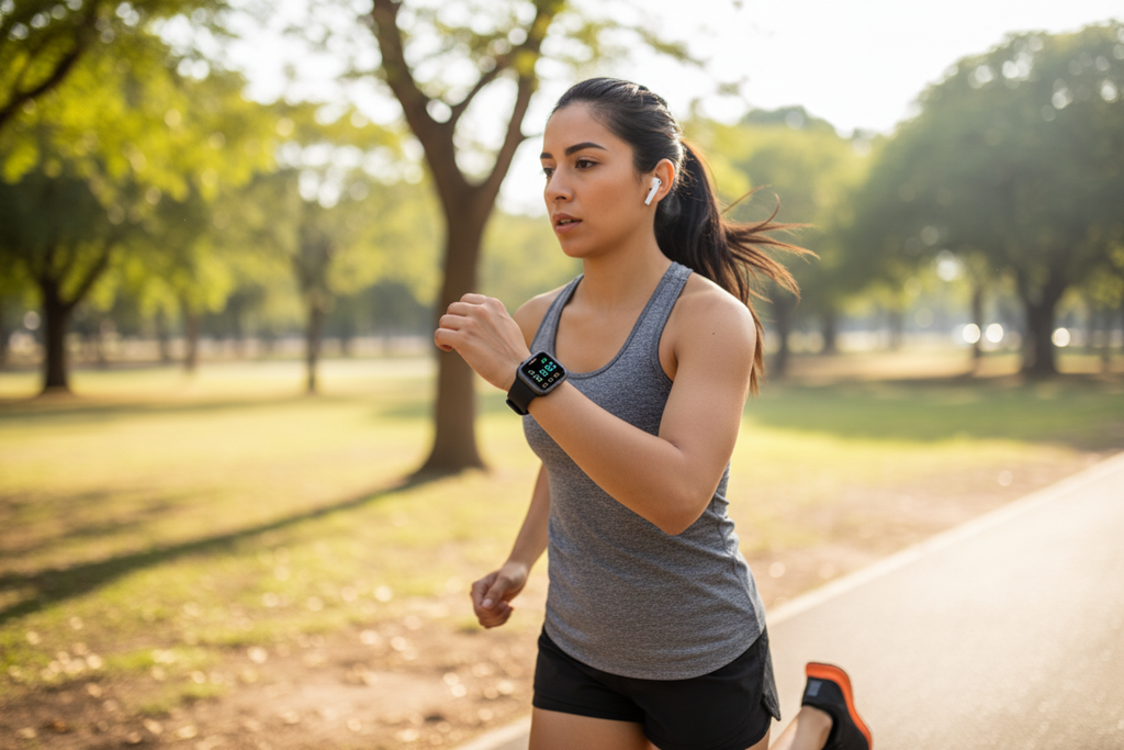 X8 Ultra — mujer deportiva running